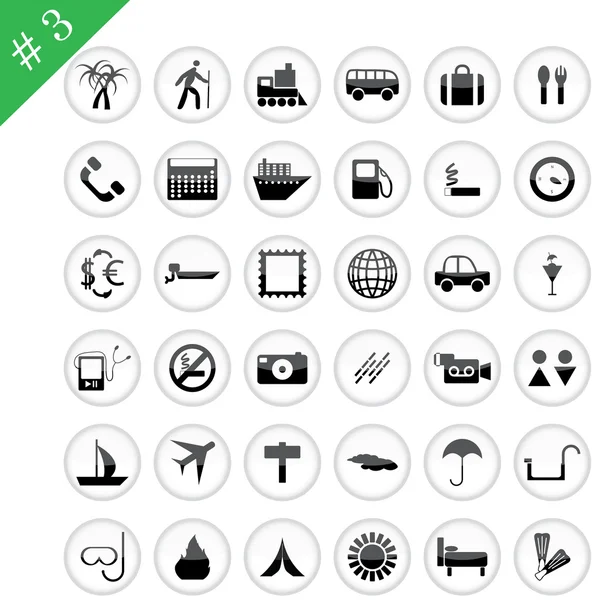 Conjunto de ícones # 3 —  Vetores de Stock