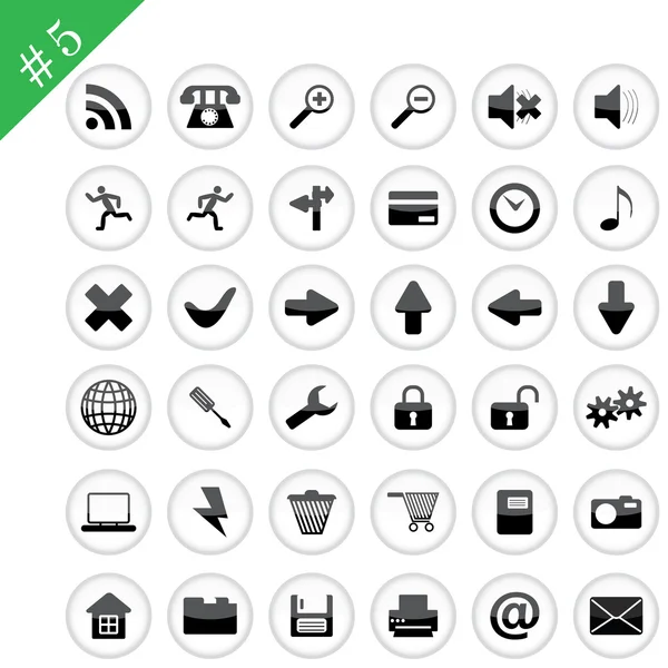 Conjunto de ícones # 5 — Vetor de Stock