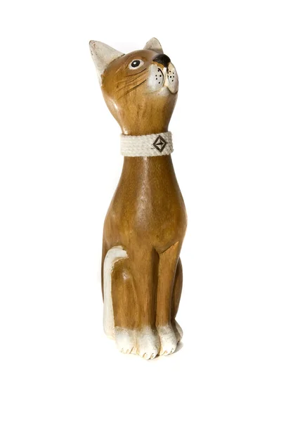 Деревянная кошка — стоковое фото