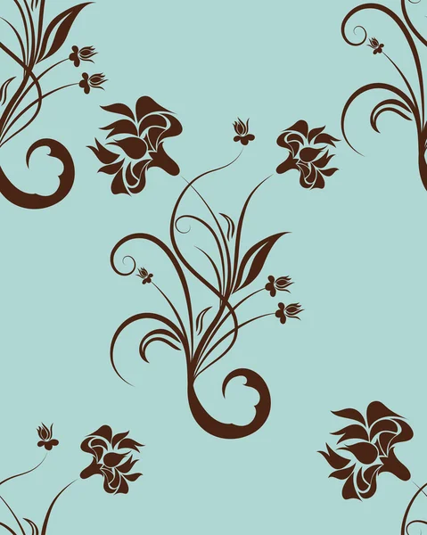 Floral seamless background — Stock Vector