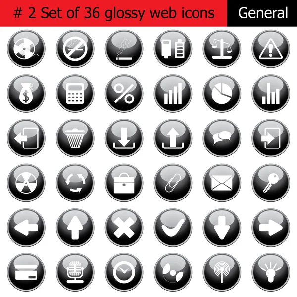 #2 genel Icon set — Stok Vektör