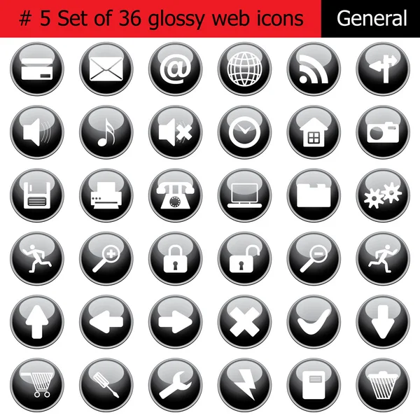 stock vector Icon set #5 general