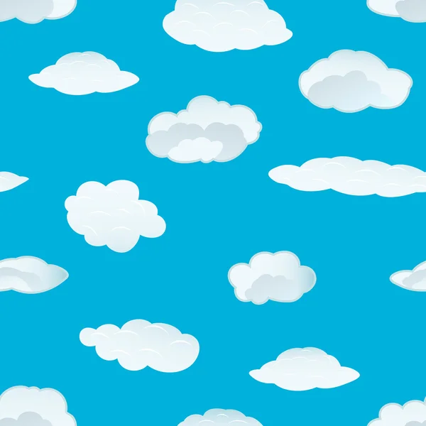 Bezszwowe chmury wzór — Wektor stockowy