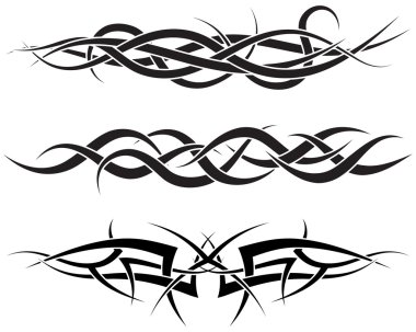 Tattoos set clipart