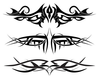 Tattoos set clipart