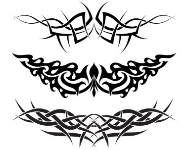 Tattoos set clipart