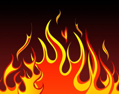 Fire patterns set clipart