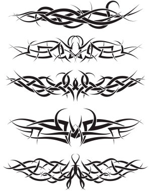 Tattoos set clipart