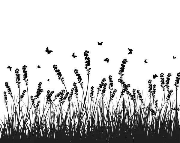 Vete och gräs — Stock vektor