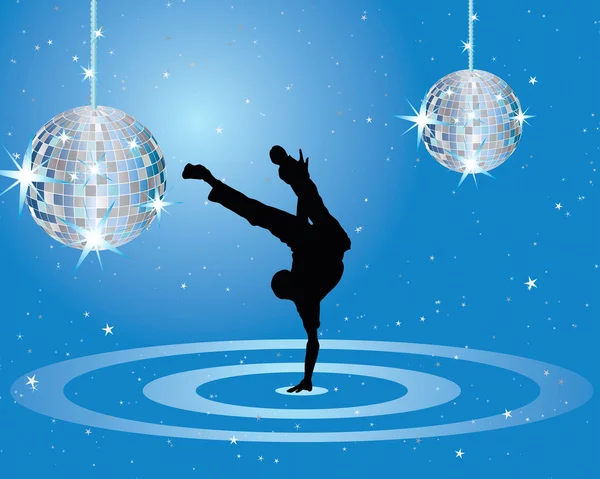 Bailarina de discoteca — Archivo Imágenes Vectoriales