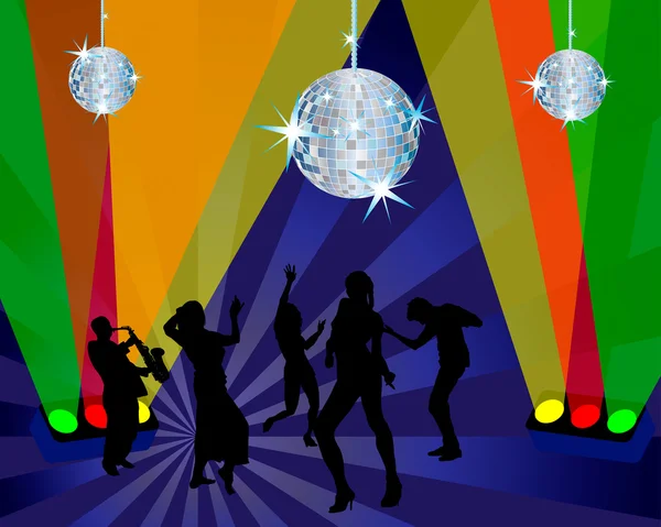 Tanečnice v nočním klubu — Stockový vektor