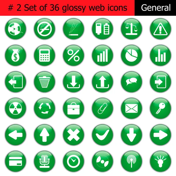Conjunto de ícones # 5 geral — Vetor de Stock