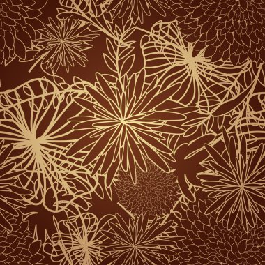 Seamless floral background clipart