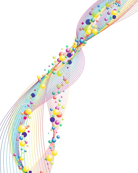 Lignes colorées — Image vectorielle