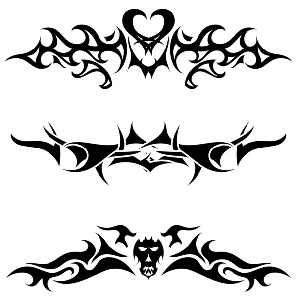 Set di tatuaggi — Vettoriale Stock