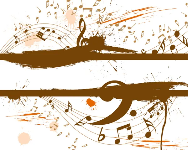 Grunge musical — Image vectorielle
