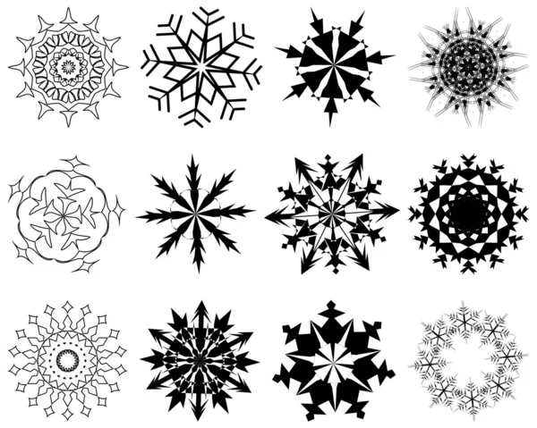 Copos de nieve — Archivo Imágenes Vectoriales