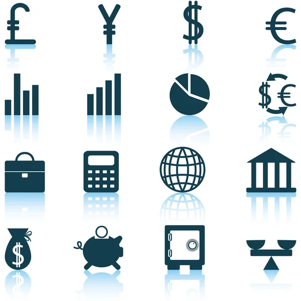 Financial icons set — Stock Vector