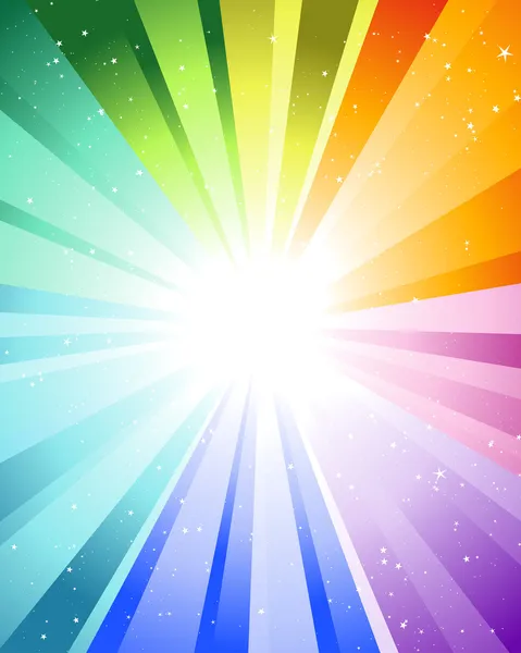 Festive color rays — Stock Vector