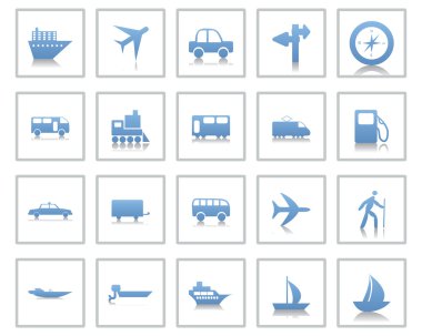 ulaşım Icons set