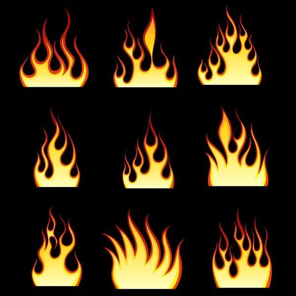 Schémas de feu — Image vectorielle