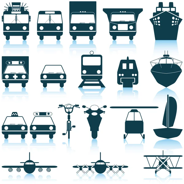 Conjunto de ícones de transporte —  Vetores de Stock