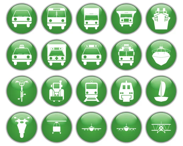 Transport zestaw ikon — Wektor stockowy