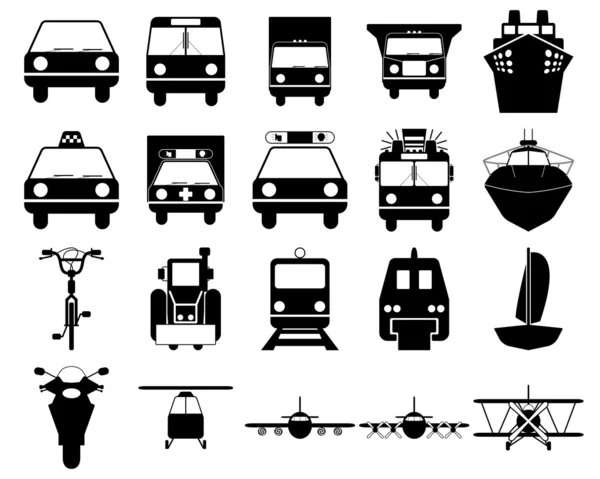 Transport ikoner set — Stock vektor