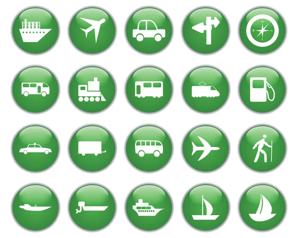 Transport ikoner set — Stock vektor