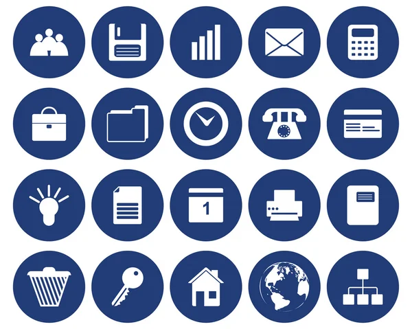 Business and office icons set Stock Vector
