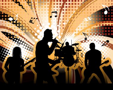 Rock group clipart