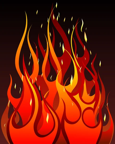 Фон огня — стоковый вектор