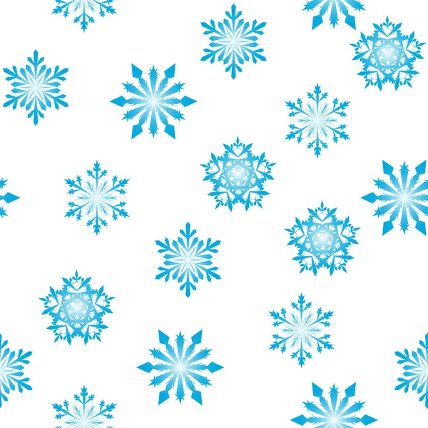 Seamless snowflakes — Stock Vector