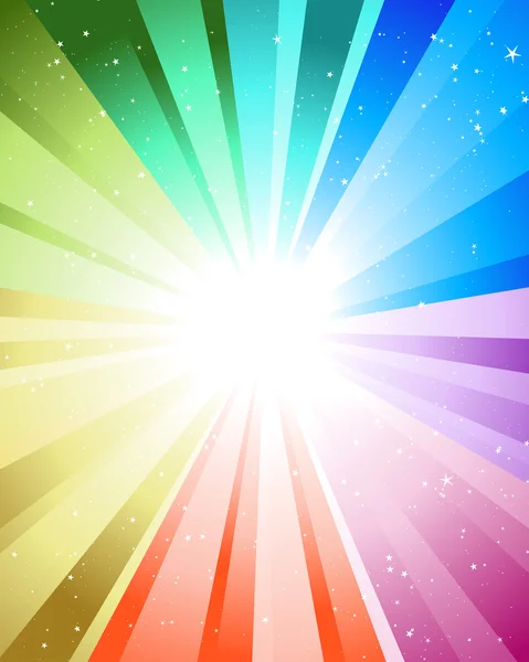 Festlig färg strålar — Stock vektor
