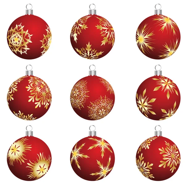 Set de bolas de Navidad — Archivo Imágenes Vectoriales