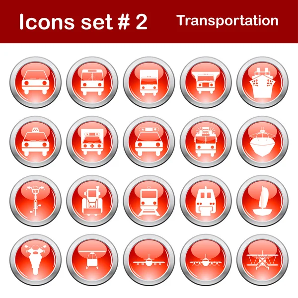 stock vector Transportation icons set