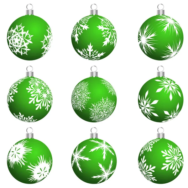 Christmas balls set — Stock Vector