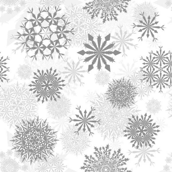Seamless snowflakes background — Stock Vector