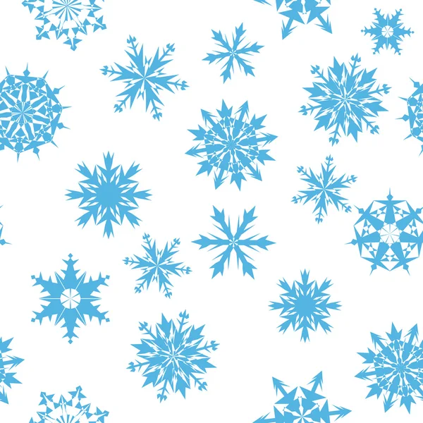 Flocon de neige sans couture Contexte — Image vectorielle