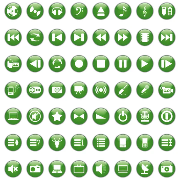 Conjunto de ícones musicais — Vetor de Stock