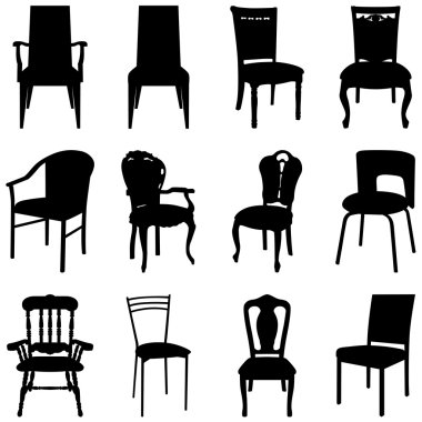 Chairs set clipart