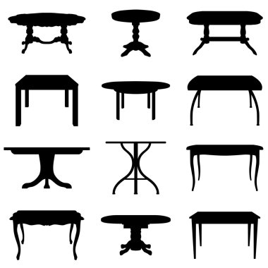 Tables set clipart