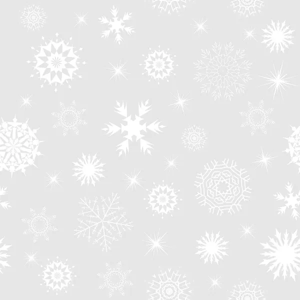 Nahtlose Schneeflocken Hintergrund — Stockvektor