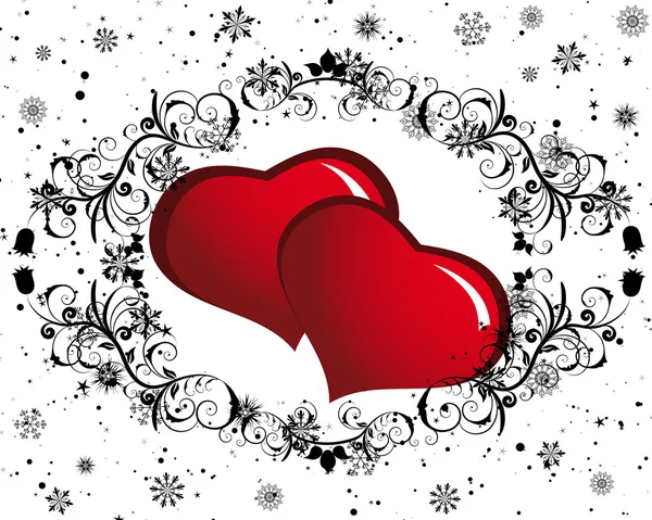 Cadre Saint-Valentin — Image vectorielle