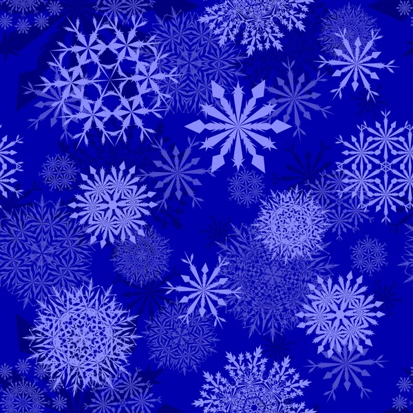 Άνευ ραφής νιφάδες χιονιού φόντο — Διανυσματικό Αρχείο