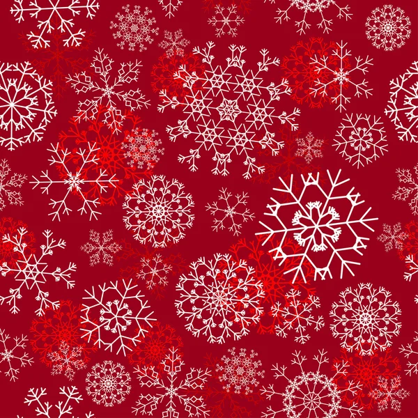 Flocon de neige sans couture Contexte — Image vectorielle