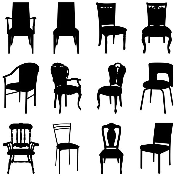 Cadeiras conjunto —  Vetores de Stock