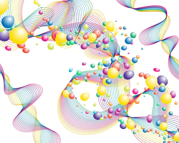 Lignes colorées — Image vectorielle