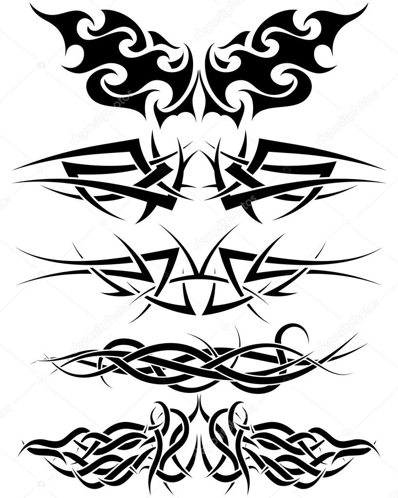 Tattoos set Stock Vector Image by ©angelp #3634330