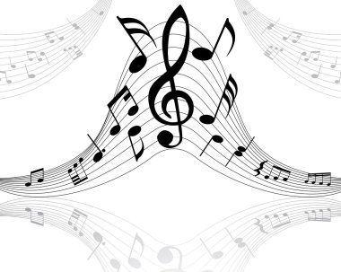 Musical background clipart
